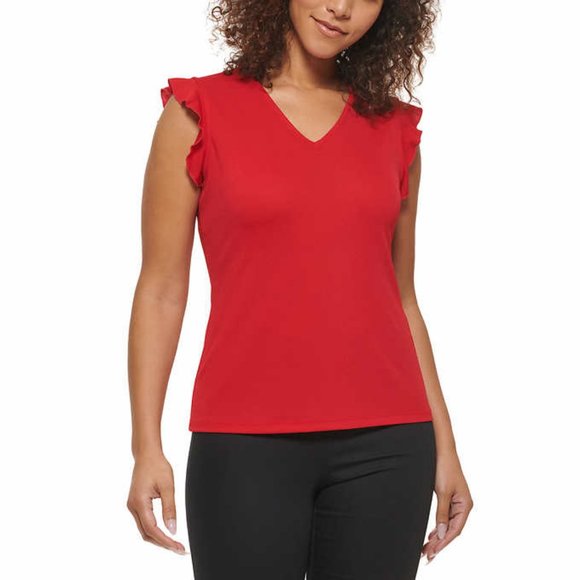Andrew Marc Ladies' Ruffle Sleeve Blouse - Picture 1 of 6